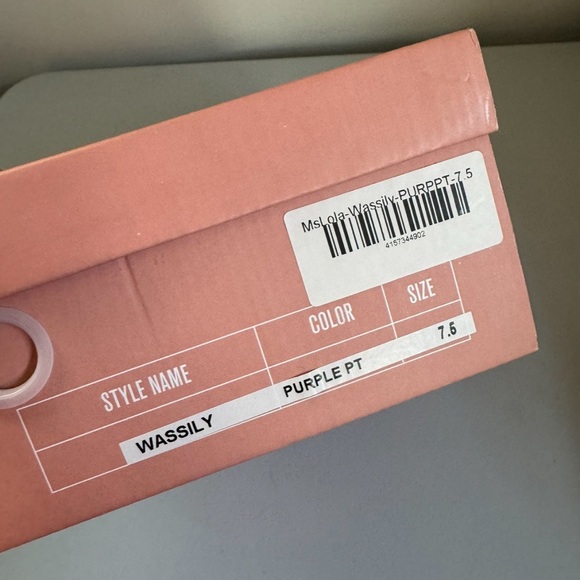 Wassily heels purple size 7.5 - Picture 3 of 3